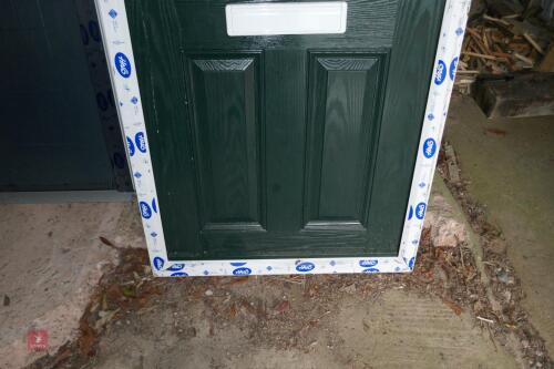 GREEN COMPOSITE FRONT DOOR