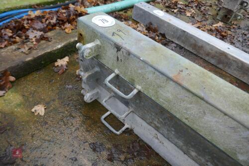 3 X GALVANISED SQUARE HANGING POST(79)