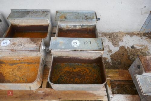2 DRINKING BOWLS/TROUGHS (127)