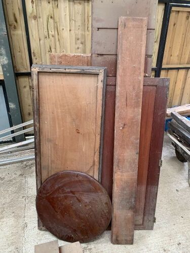 QTY OF RECLAIMED MAHOGANY FROM DOORS & T