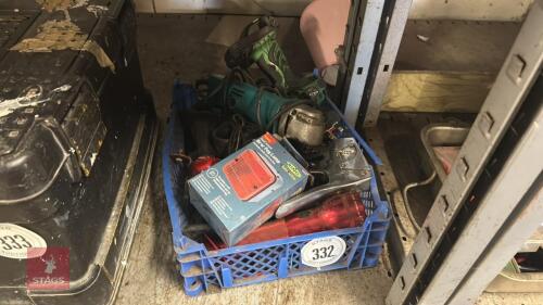 TRAY OF LIGHTS & ELECTRICAL GOODS