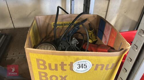 BOX OF ELECTRICAL TOOLS
