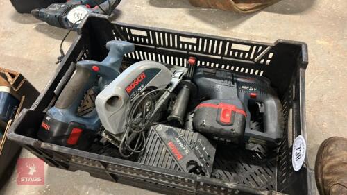 BOSCH 24 VOLT BATTERY DRILLS + CIRC SAW
