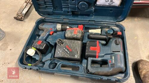 2 BOSCH BATTERY DRILLS 24V & 14.4VOLT