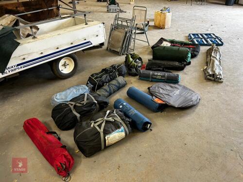 CAMPING TRAILER AND CONTENTS