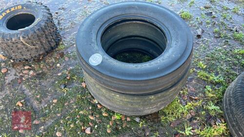 3 X FRONT TRACTOR TYRES 600-16