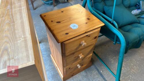 3 DRAW PINE CABINET