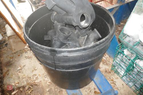 2 LRG BINS & QTY OF 6'' DRAINAGE SPLITTE
