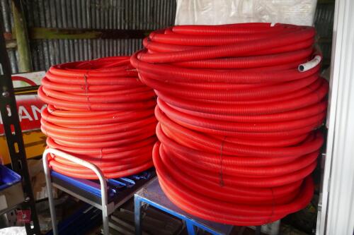 7 ROLLS OF INSULATED UNDERFLOOR PIPE