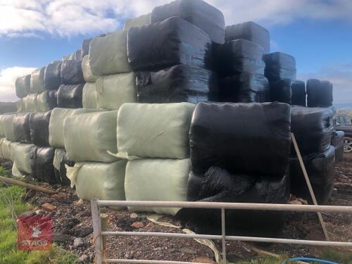 135 WRAPPED SQUARE BALES OF SILAGE