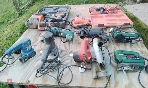 SELECTION OF POWER TOOLS