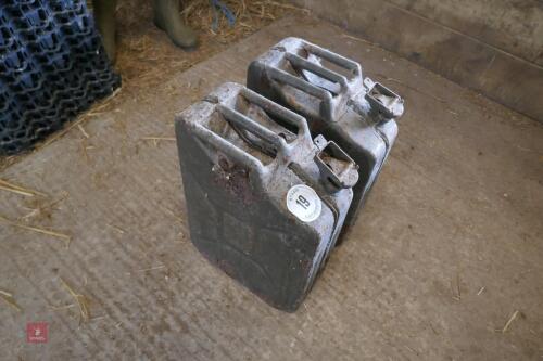 2 METAL JERRY CANS