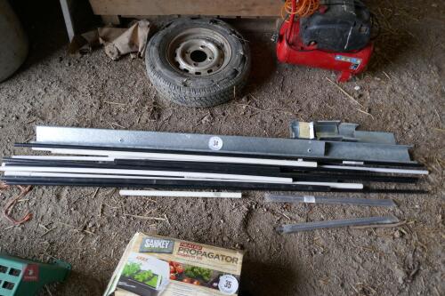 QTY PLASTIC PIPES & GALV CONDUIT (34)