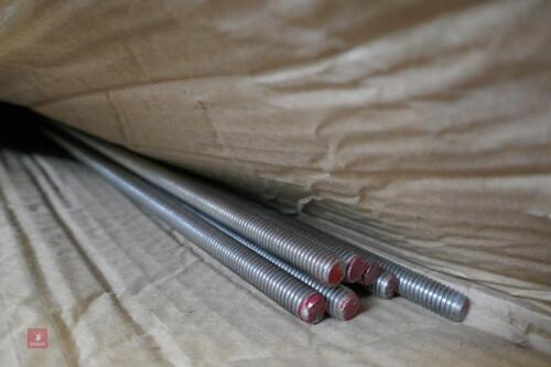 7 LENGTHS OF THREADED BAR (40)