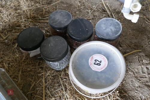6 TUBS OF NAILS & STAPLES (62)