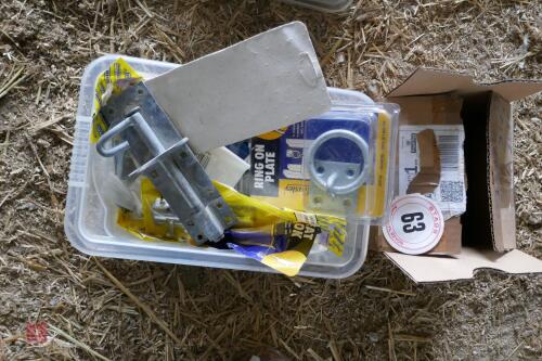 2 BOXES OF GATE FIXINGS & LATCHES (63)