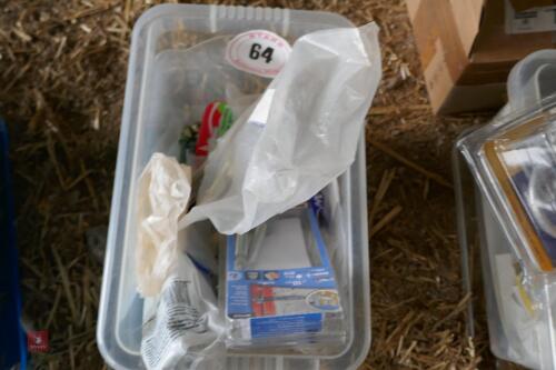 TUB OF SCREWS & BOLTS (64)
