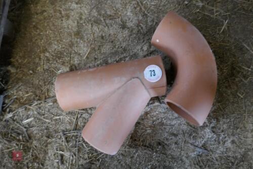 2 6'' DIAMETER CLAY DRAINAGE JOINERS(73)