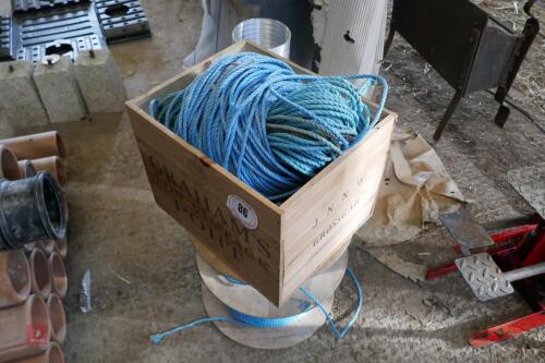 LARGE QTY OF BLUE ROPE (86)