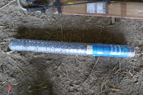 10 METRES GALV ROLL OF CHICKEN WIRE (38)