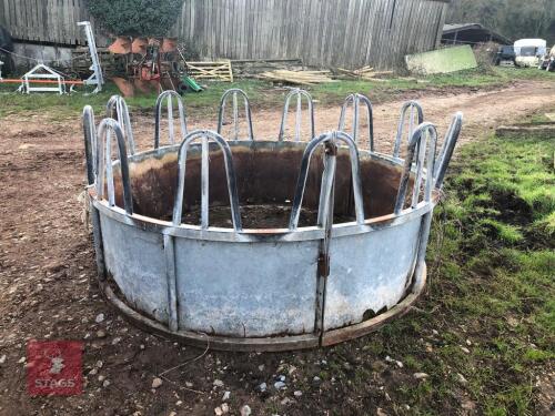 8' GALVANISED TOMBSTONE ROUND FEEDER