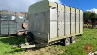 BATESTON TWIN AXLE TRAILER C/W 12' LIVESTOCK CONTAINER - 3