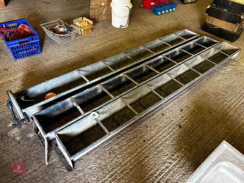 3 X 9' GALVANISED FEED TROUGH (106)