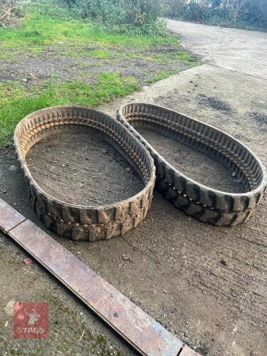 2 X EXCAVATOR TRACKS