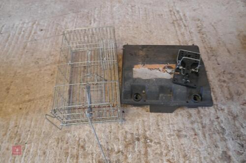 2 VERMIN TRAPS AND 1 BAIT BOX