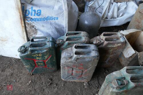 4 METAL JERRY CANS