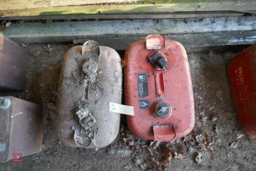 2 X METAL BOAT FUEL CANS (1)