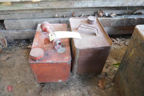 2 VINTAGE FUEL CANS (9)