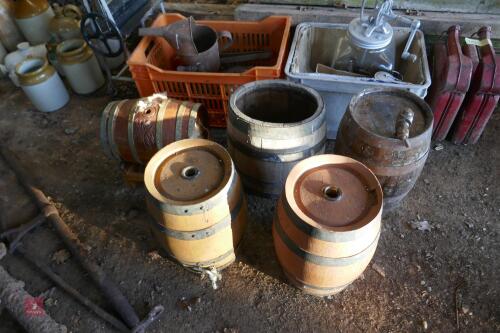 5 VINTAGE ALE BARRELS