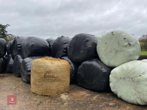 40 WRAPPED ROUND BALES OF 2022 SILAGE