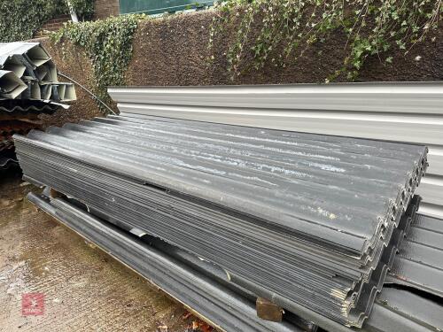 34X ANTHRACITE FIBRE CEMENT ROOF SHEETS