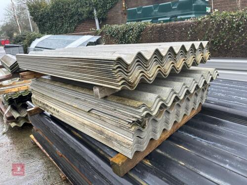 48 X NATURAL FIBRE CEMENT ROOF SHEETS