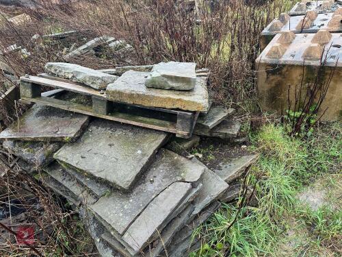 APPROX 60X FLAGSTONE FLOORING STONES