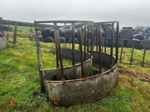 2 HALVES CATTLE RING FEEDER