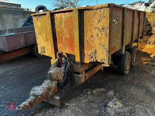 12' X 7' PETTIT TWIN AXLE TIPPING TRAILE