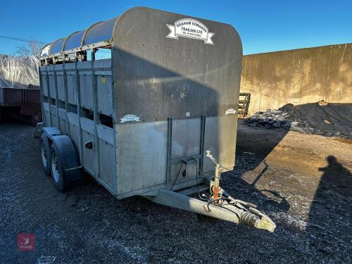 12' GRAHAM EDWARDS LIVESTOCK TRAILER