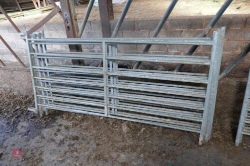 5 6' GALVANISED SHEEP HURDLES
