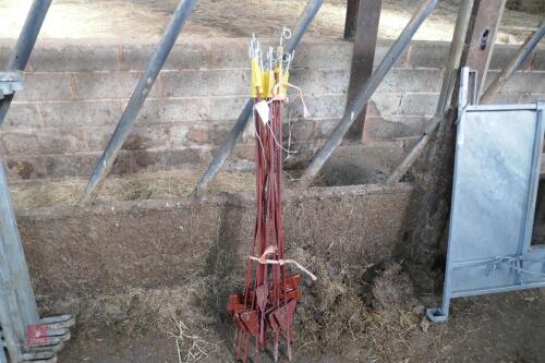 14 METAL ELECTRIC FENCE STAKES