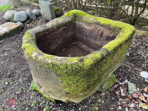 D-SHAPED SANDSTONE TROUGH/PLANTER (14)