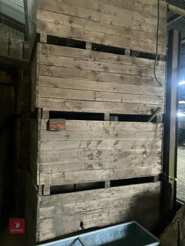 7 WOODEN 1T POTATO BOXES