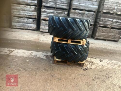 2 MICHELIN 600/65 R28 TYRES