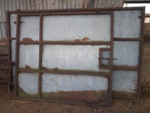 PAIR OF SHEETED GATES