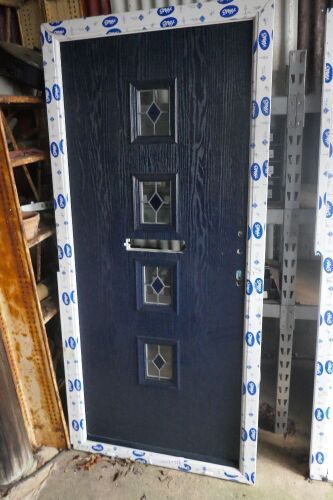 BLUE/GREY COMPOSITE DOOR