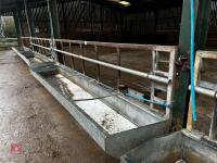 14' 6'' GALVANISED FEED BARRIER & TROUGH - 8