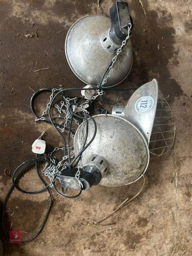 3 X 240V HEAT LAMPS