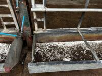 14' 6'' GALVANISED FEED BARRIER & TROUGH - 4